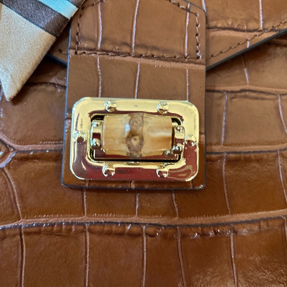 NWOT - Italian Fine Leather Satchel Handbag - Picture 8 of 10